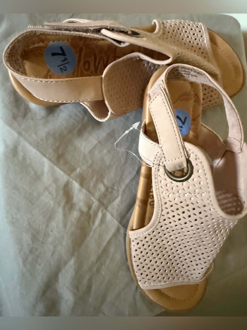 Blowfish Beige Perforated Women’s Sandals